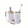 Set de Baño Blanco (3 piezas) - Imagen 2