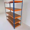 Rack Repisa Madera 180x180x60 cm Naranjo con Azul
