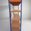 Rack Repisa Madera 180x180x60 cm Naranjo con Azul - Imagen 7