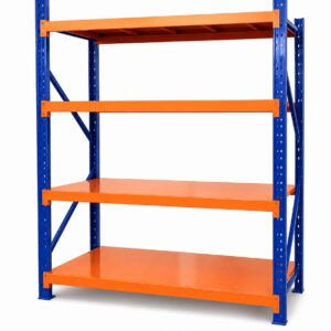 Rack Industrial 200x150x50 cm Naranjo con Azul