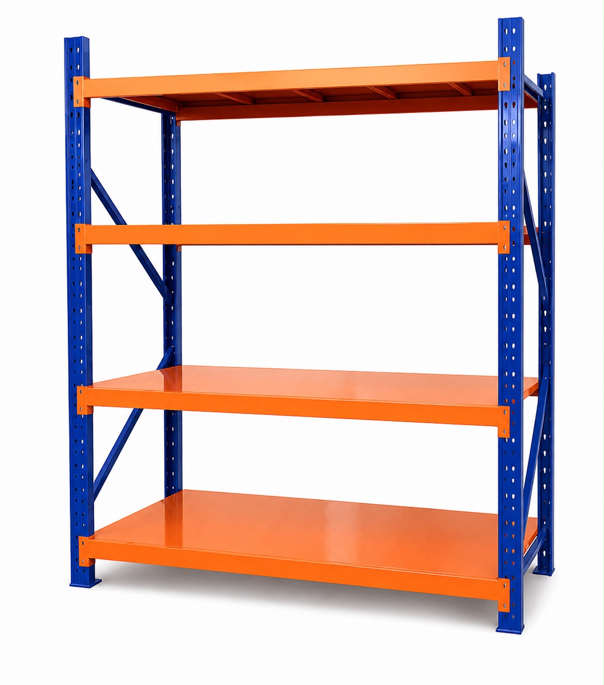 Rack Industrial 200x150x50 cm Naranjo con Azul