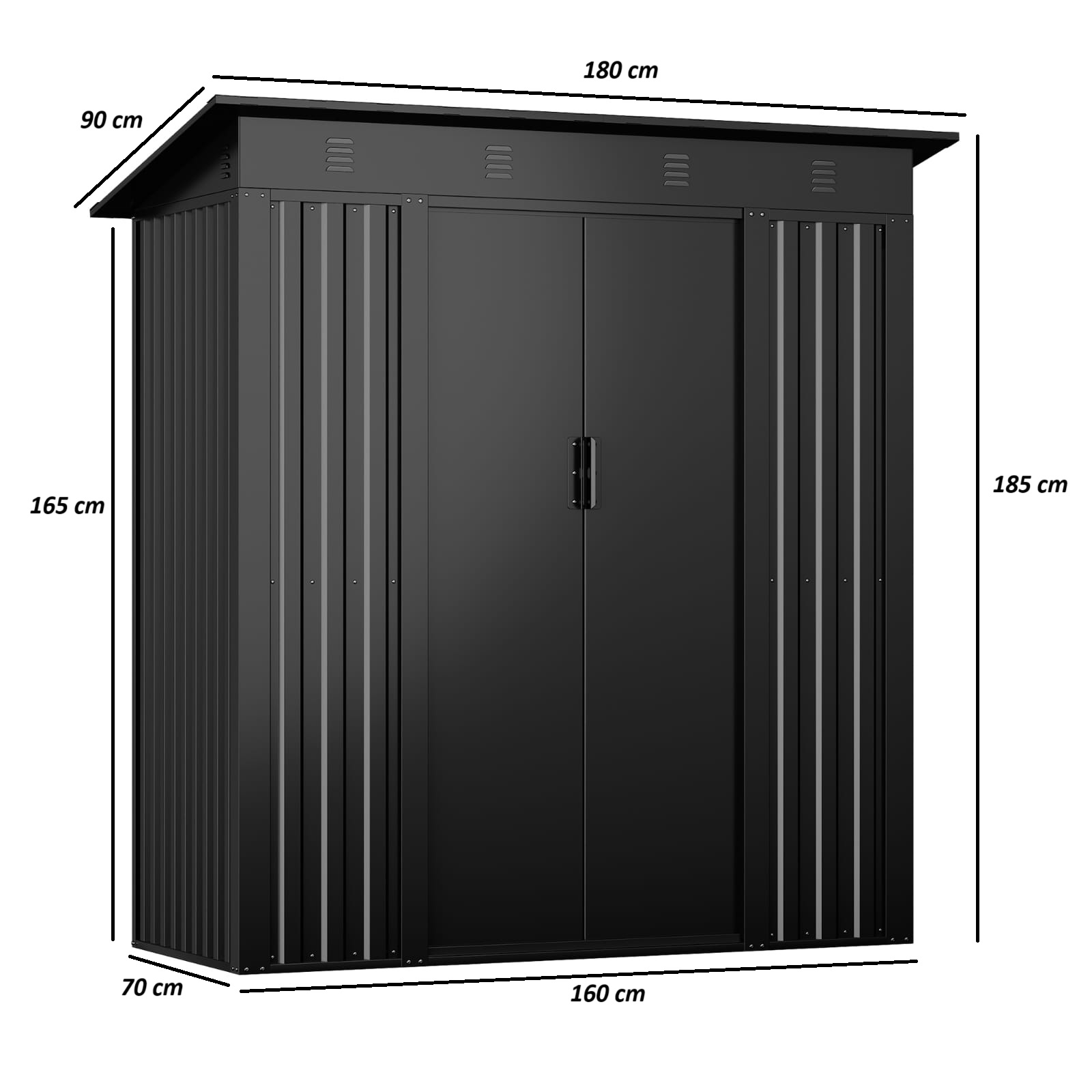Bodega de Jardín 1.64 m² – Estilo, Funcionalidad y Durabilidad en un Solo Producto 🌿