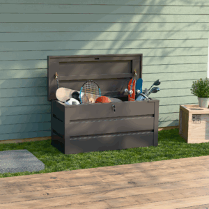 Baúl Metálico Cafe 254 L – Amplio, resistente y seguro